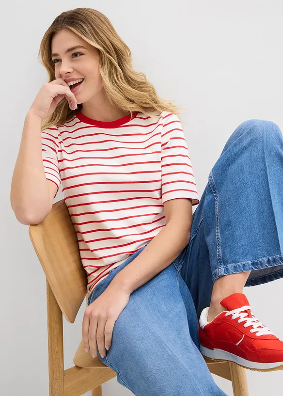 T-skjorte i formstabil, 100% &oslash;kologisk bomull, bonprix