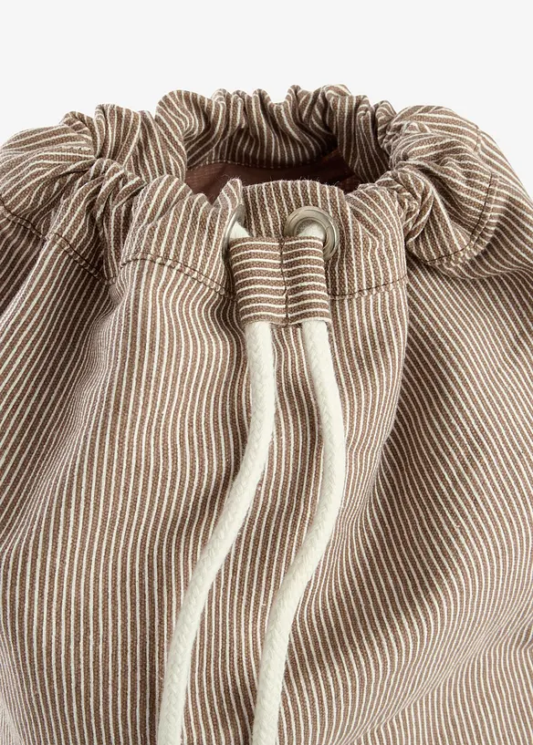 Ryggsekk i kanvas med striper, bonprix