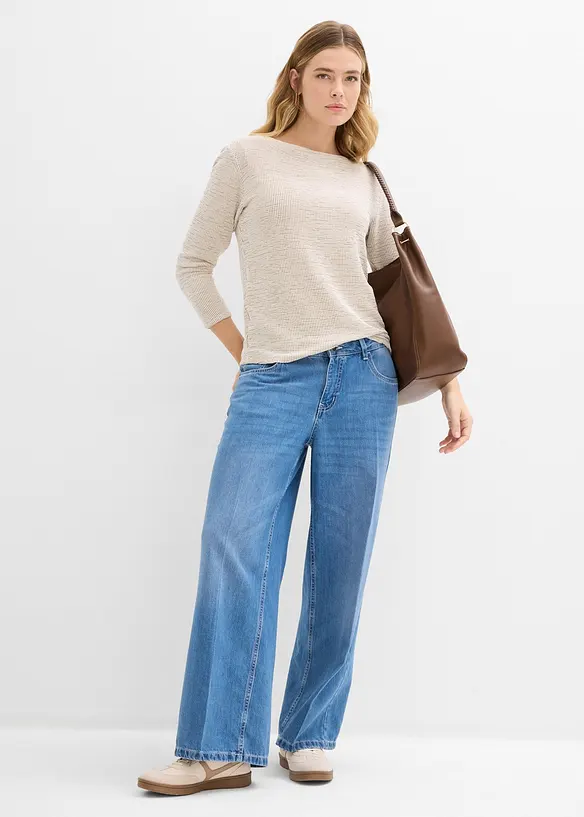 Wide Leg-jeans Mid Waist, bonprix