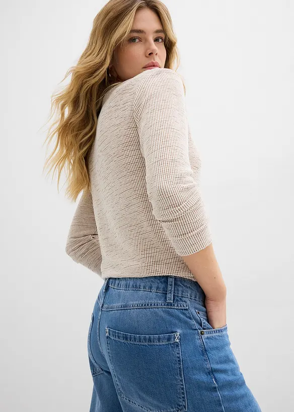 Wide Leg-jeans Mid Waist, bonprix