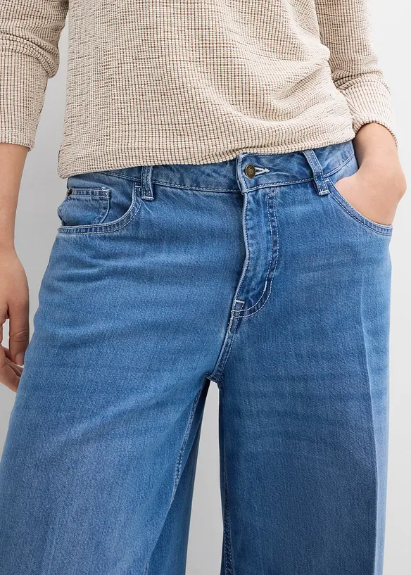 Wide Leg-jeans Mid Waist, bonprix