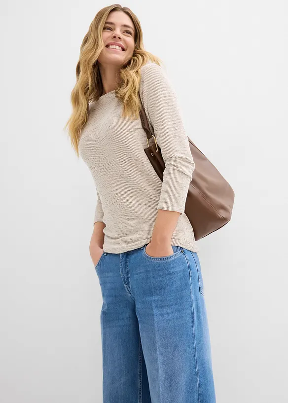 Wide Leg-jeans Mid Waist, bonprix