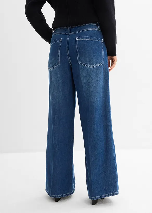 Wide Leg-jeans Mid Waist, bonprix
