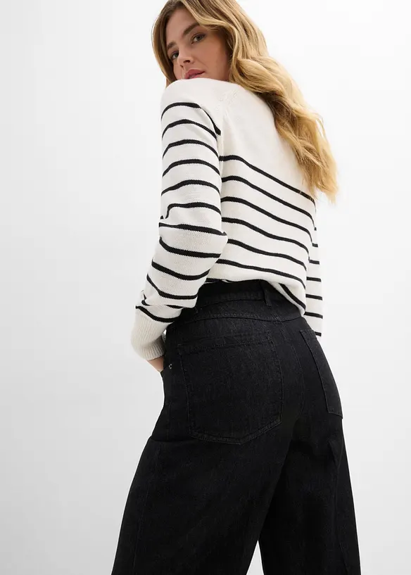 Wide Leg-jeans Mid Waist, bonprix