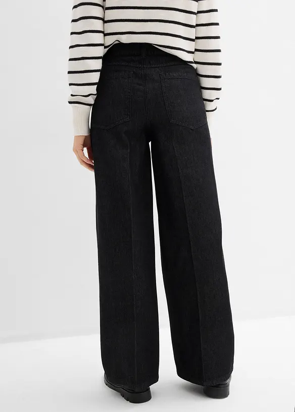 Wide Leg-jeans Mid Waist, bonprix