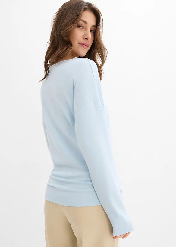 Langermet topp av behagelig Punto di Roma-materiale, bonprix