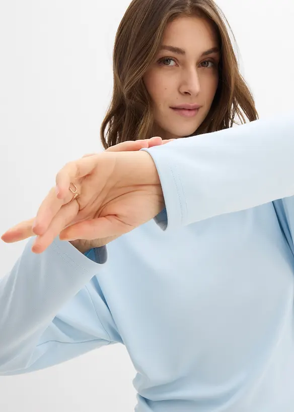 Langermet topp av behagelig Punto di Roma-materiale, bonprix