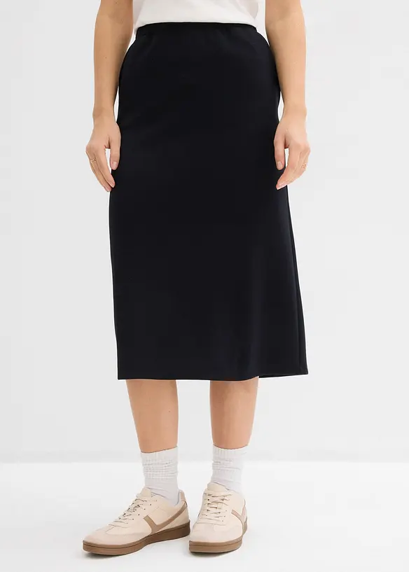 Midiskj&oslash;rt i mykt scuba-materiale, bonprix