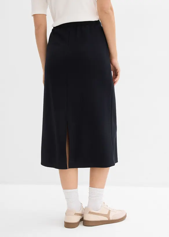 Midiskj&oslash;rt i mykt scuba-materiale, bonprix