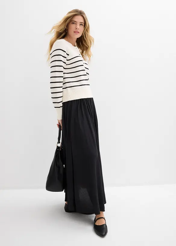 Maxiskj&oslash;rt i lett viskosemiks, bonprix