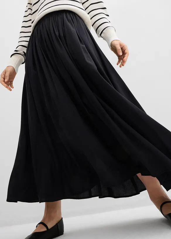 Maxiskj&oslash;rt i lett viskosemiks, bonprix