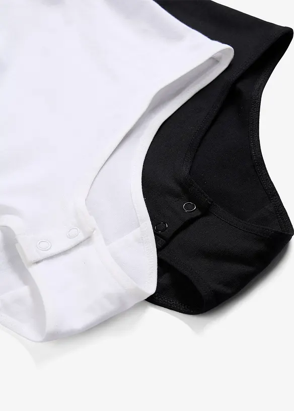 Body med myk bomull (2-pack), bonprix