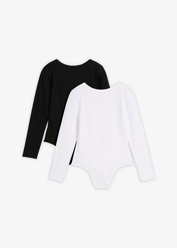 Body med myk bomull (2-pack), bonprix
