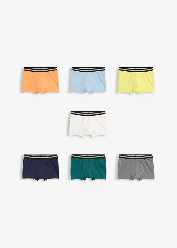 Boxershorts med myk bomull (7-pack), bonprix