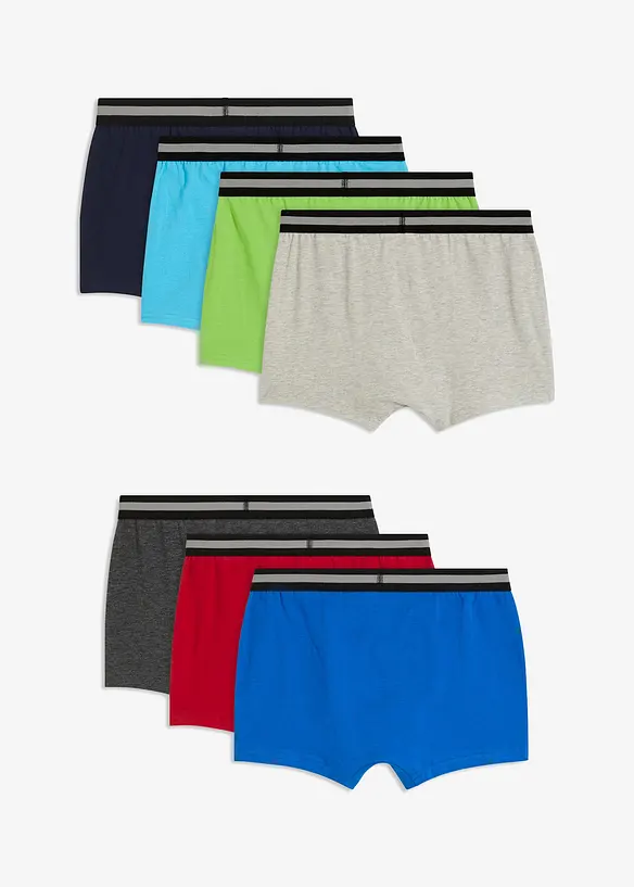 Boxershorts med myk bomull (7-pack), bonprix
