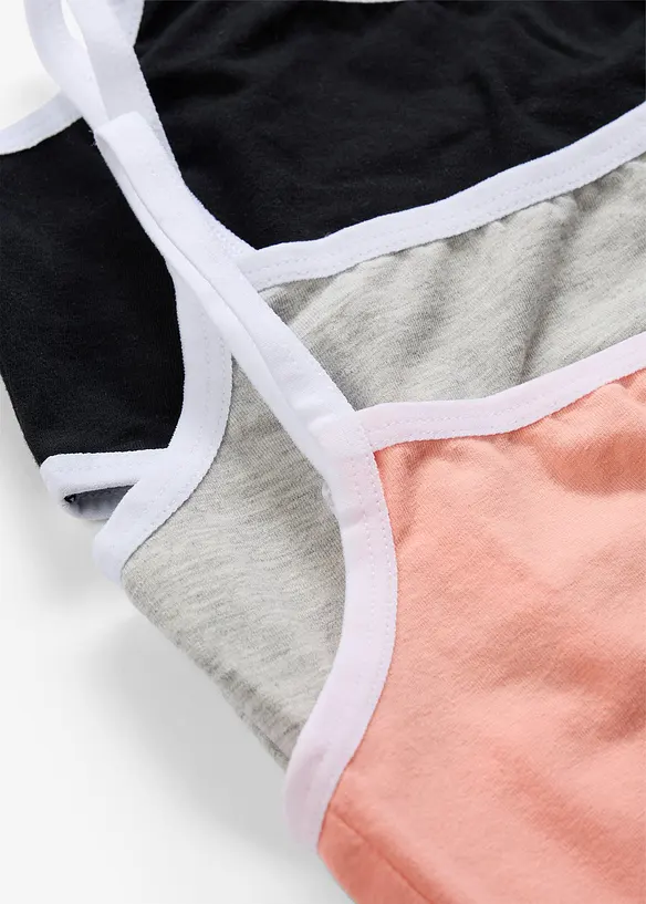 BH-topp med myk bomull (3-pack), bonprix