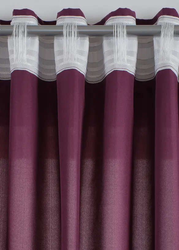 Gardin i mikrofiber (2-pack), bonprix