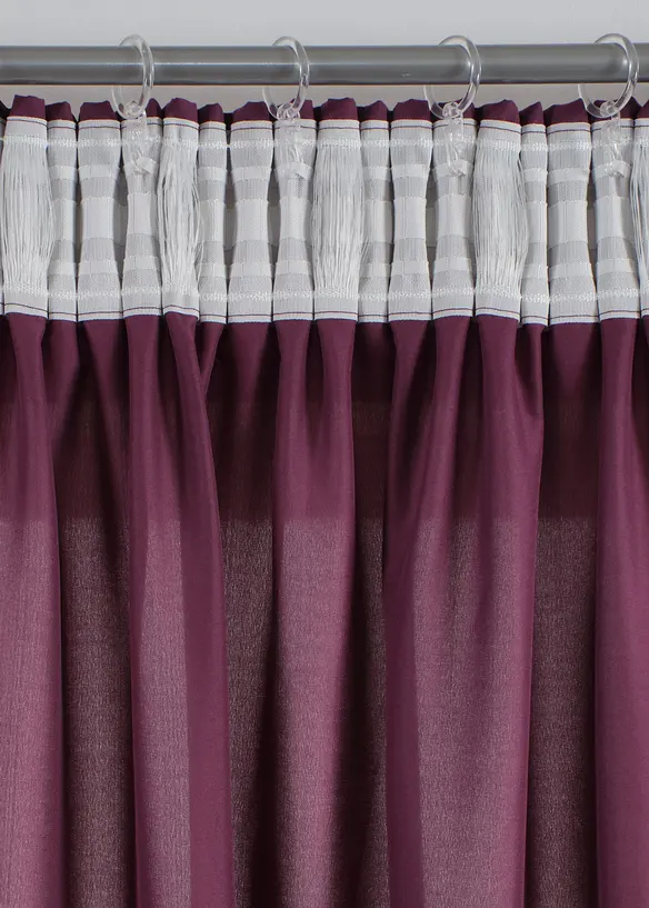 Gardin i mikrofiber (2-pack), bonprix