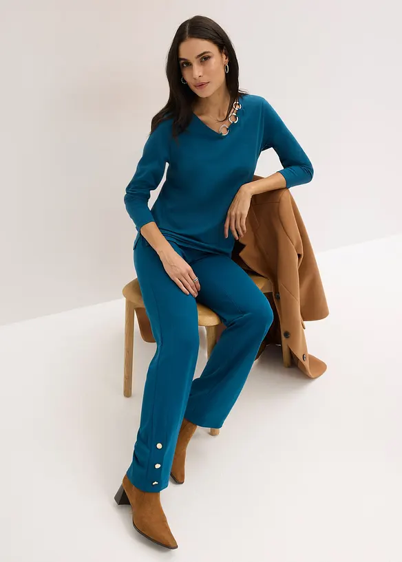 Trikotbukse i Punto di Roma-materiale, bonprix