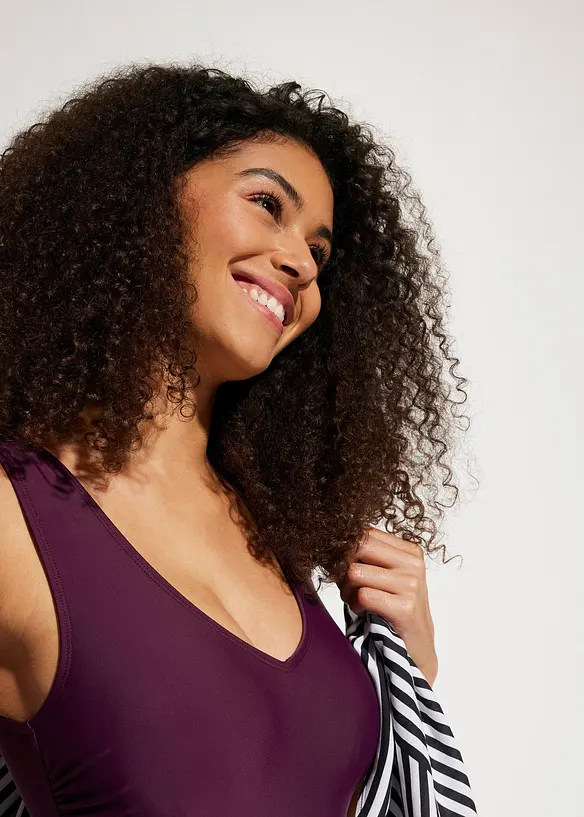 Shape-badedrakt, middels formende med V-utringning, bonprix