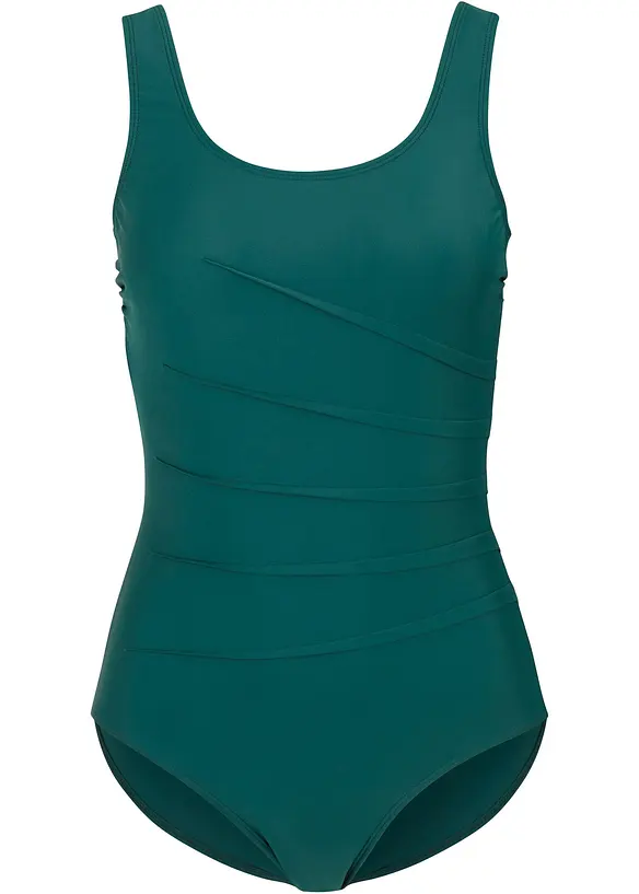 Shape-badedrakt med pyntefolder, lett formende, bonprix