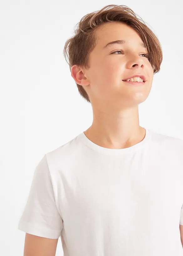 T-skjorte med &oslash;kologisk bomull (3-pack), bonprix