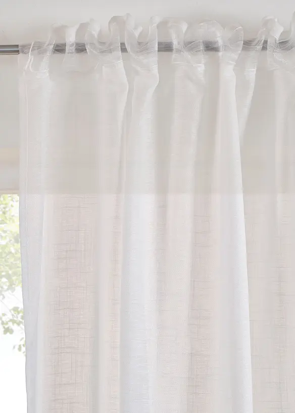 Gardin i strukturmateriale (1-pack), bonprix