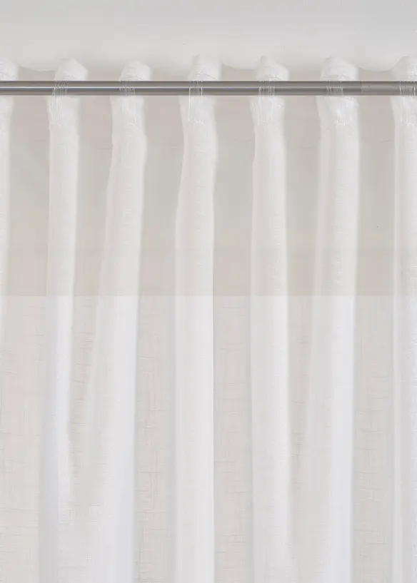 Gardin i strukturmateriale (1-pack), bonprix