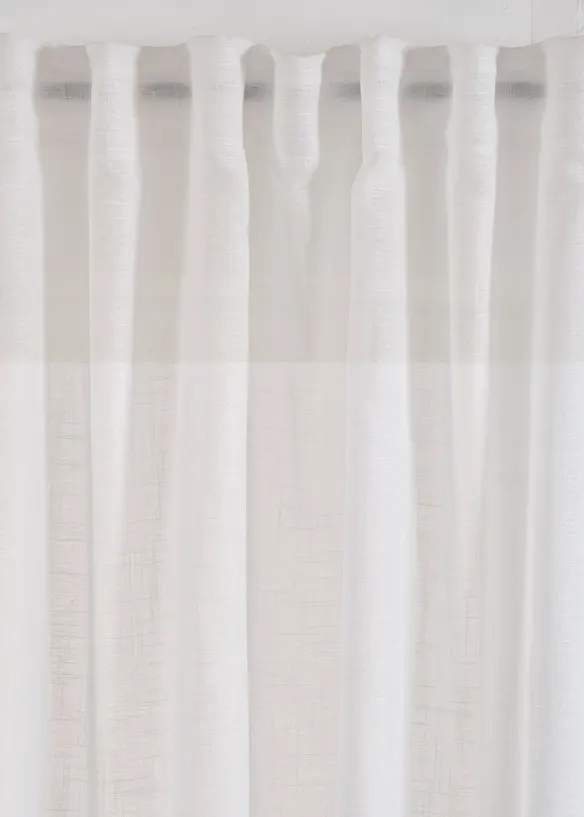 Gardin i strukturmateriale (1-pack), bonprix