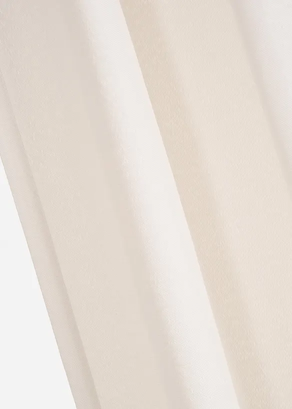 Gardin i linstil med resirkulert polyester (1-pack), bonprix
