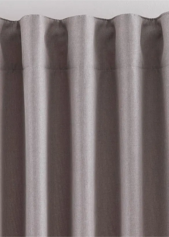 Varmeisolerende gardin med myk fleece p&aring; baksiden, f&aring;s ogs&aring; i ekstra lang (1-pack), bonprix