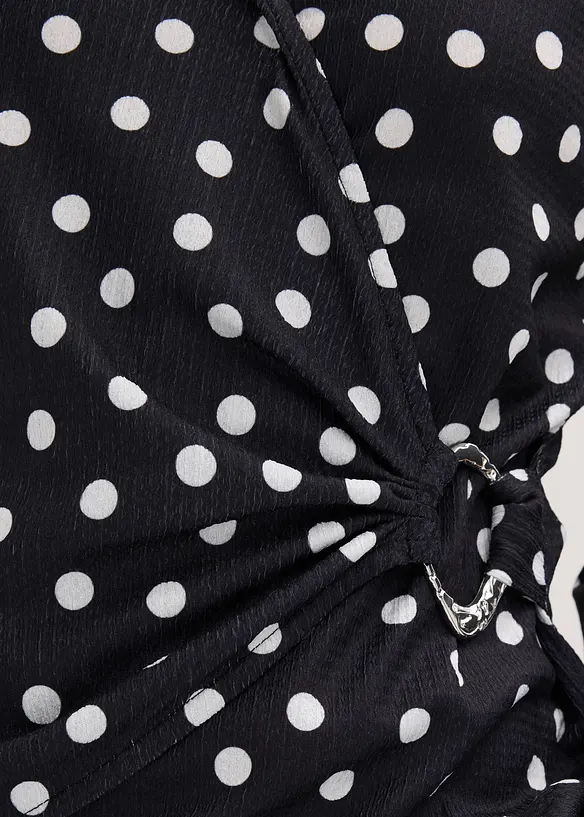 Langermet topp i strukturert jersey, bonprix