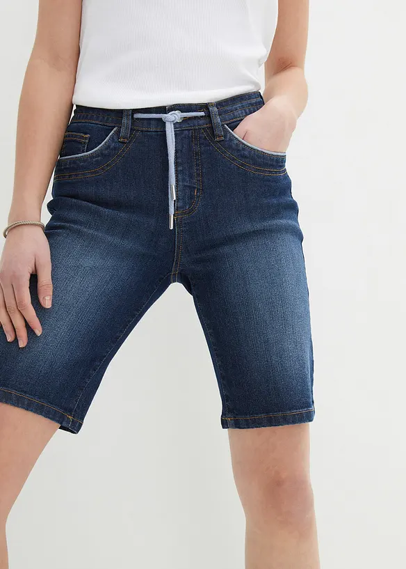 Jeans-bermuda Slim Fit Mid Waist, bonprix