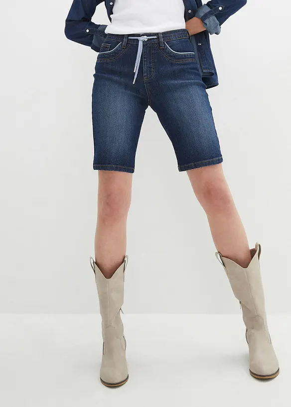 Jeans-bermuda Slim Fit Mid Waist, bonprix