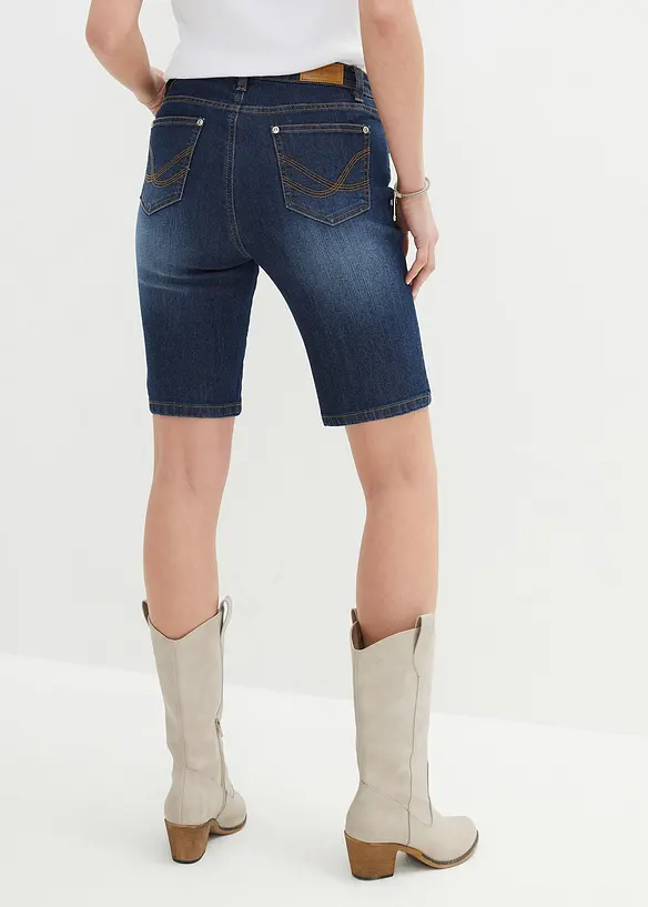 Jeans-bermuda Slim Fit Mid Waist, bonprix