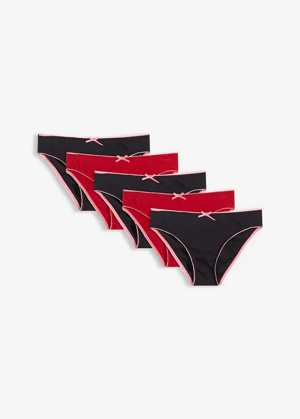 Truse med hullm&oslash;nster (5-pack), bonprix