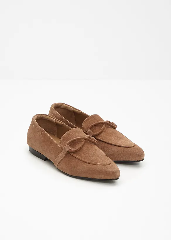 Loafers i semsket skinn, bonprix