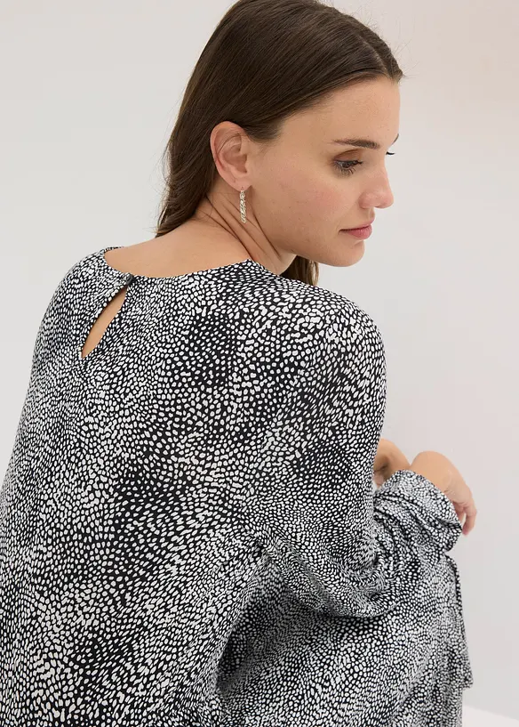 Midikjole i jersey i viskosemiks, bonprix