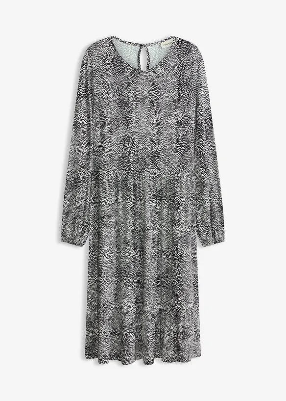 Midikjole i jersey i viskosemiks, bonprix