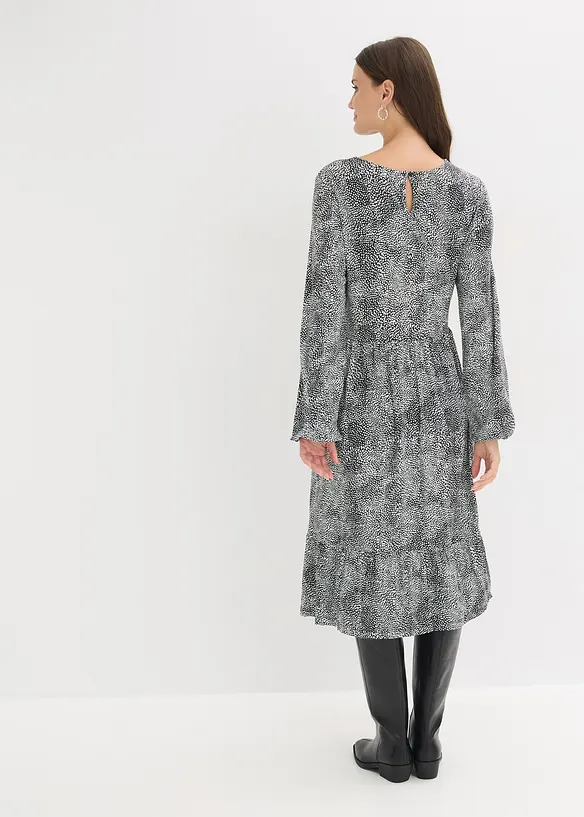 Midikjole i jersey i viskosemiks, bonprix