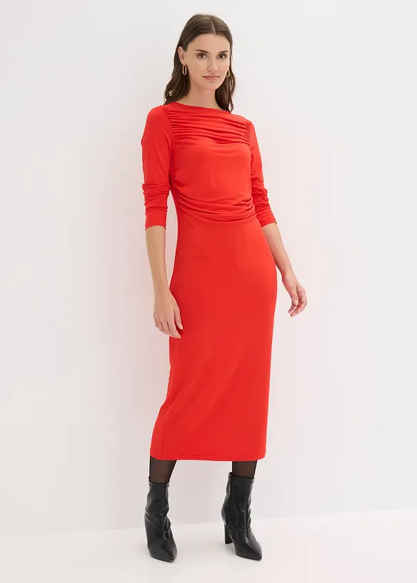 Midi jerseykjole, bonprix