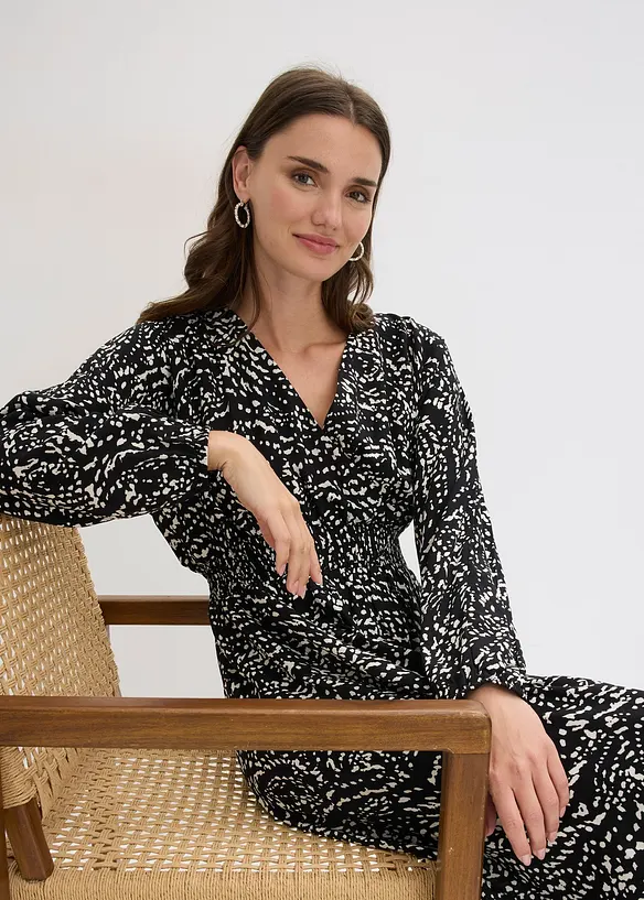 Maxikjole i 100% viskose, bonprix