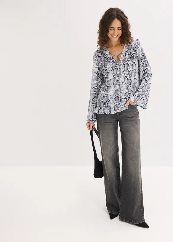 Tunika i lett sateng, bonprix