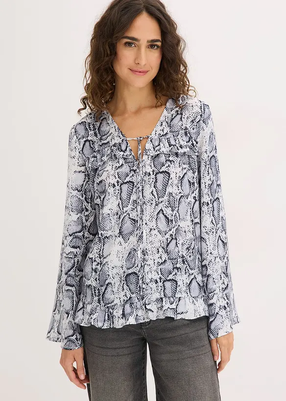 Tunika i lett sateng, bonprix