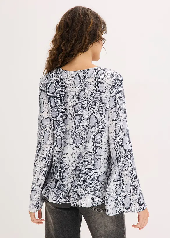 Tunika i lett sateng, bonprix