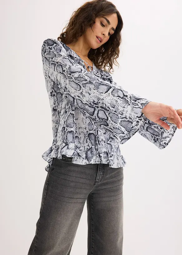 Tunika i lett sateng, bonprix