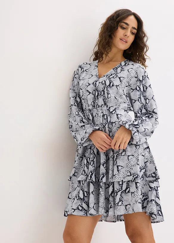 M&oslash;nstret kjole, bonprix