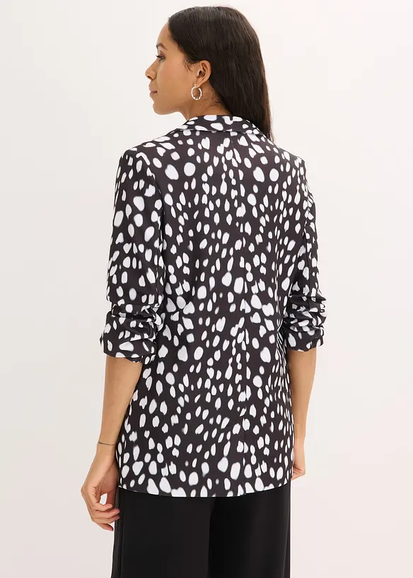 Lang blazer med trykk, bonprix