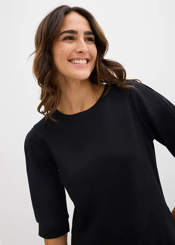 Trikotkjole i formstabil, &oslash;kologisk bomull, bonprix