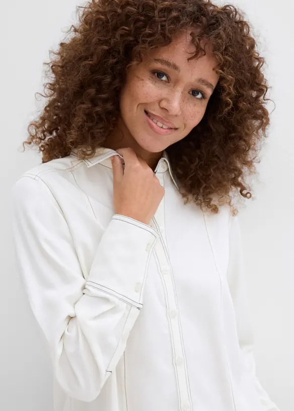 Bluse i lett viskose, bonprix